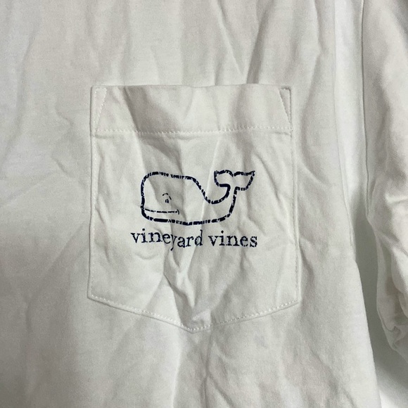 NTW White Vineyard Vine T-Shirt. Whale Logo Navy Blue. - Picture 2 of 4